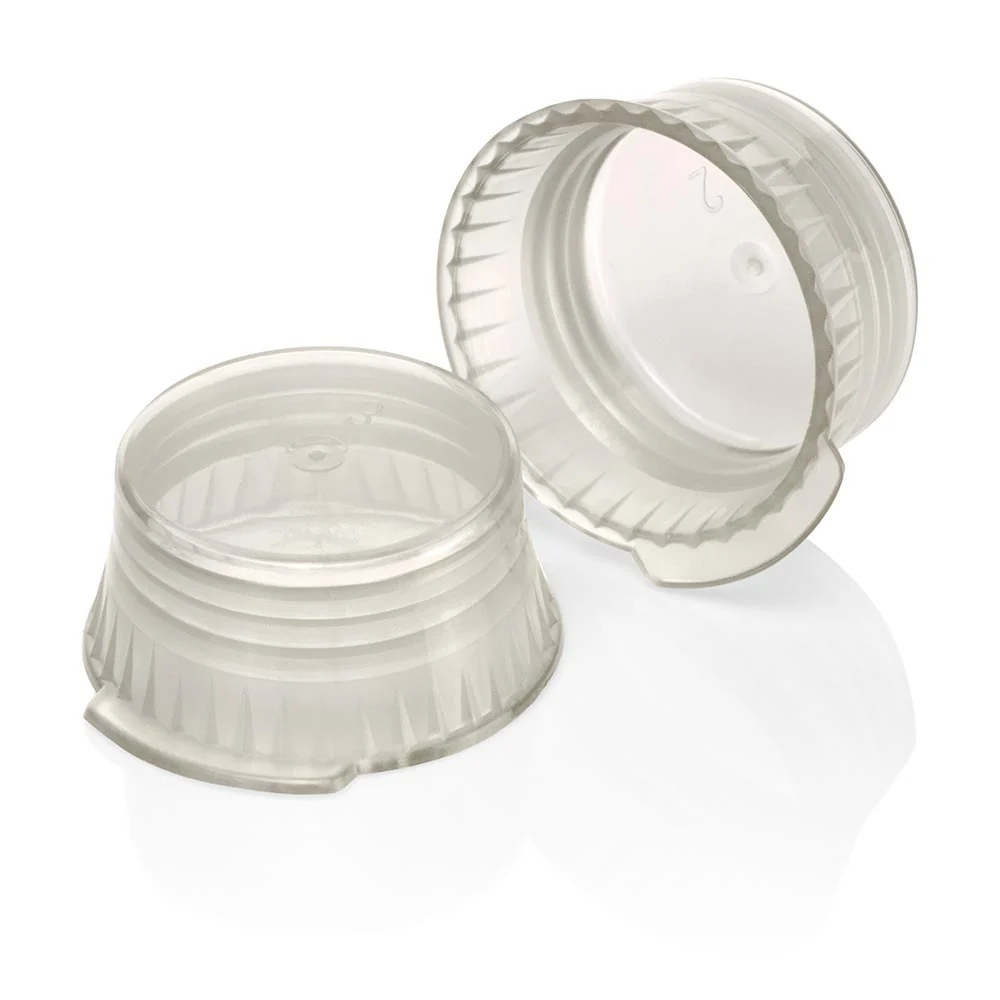 Cap, Snap, 16mm, PE, for 16mm Glass and Evacuated Tubes, Gray, cs-10000