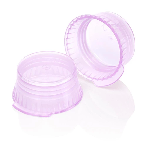 Cap, Snap, 16mm, PE, for 16mm Glass and Evacuated Tubes, Lavender, PK/1