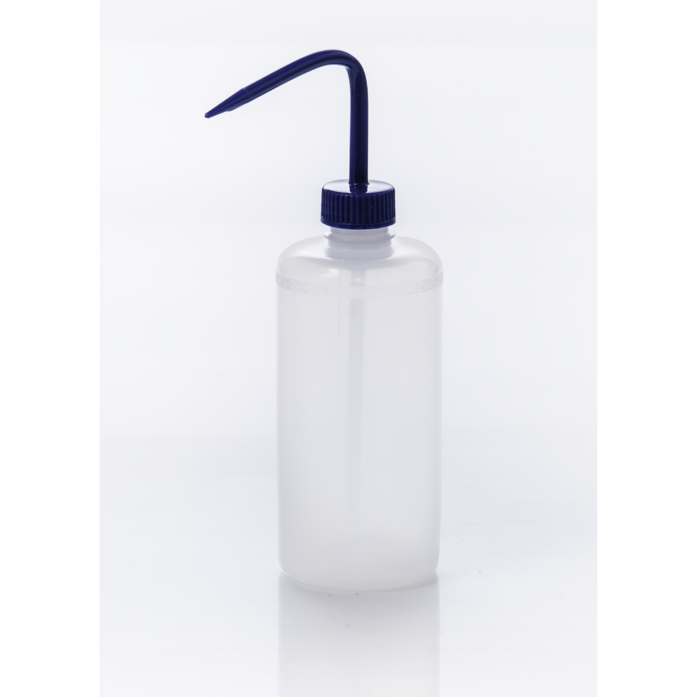 BOTTLE,LDPE,WASH,NM,BLUE CLOSURE,500ML