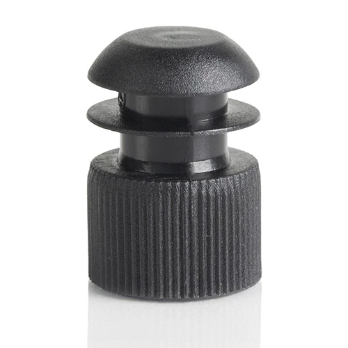 Cap, Flange Plug, 16mm, Black - cs-10000