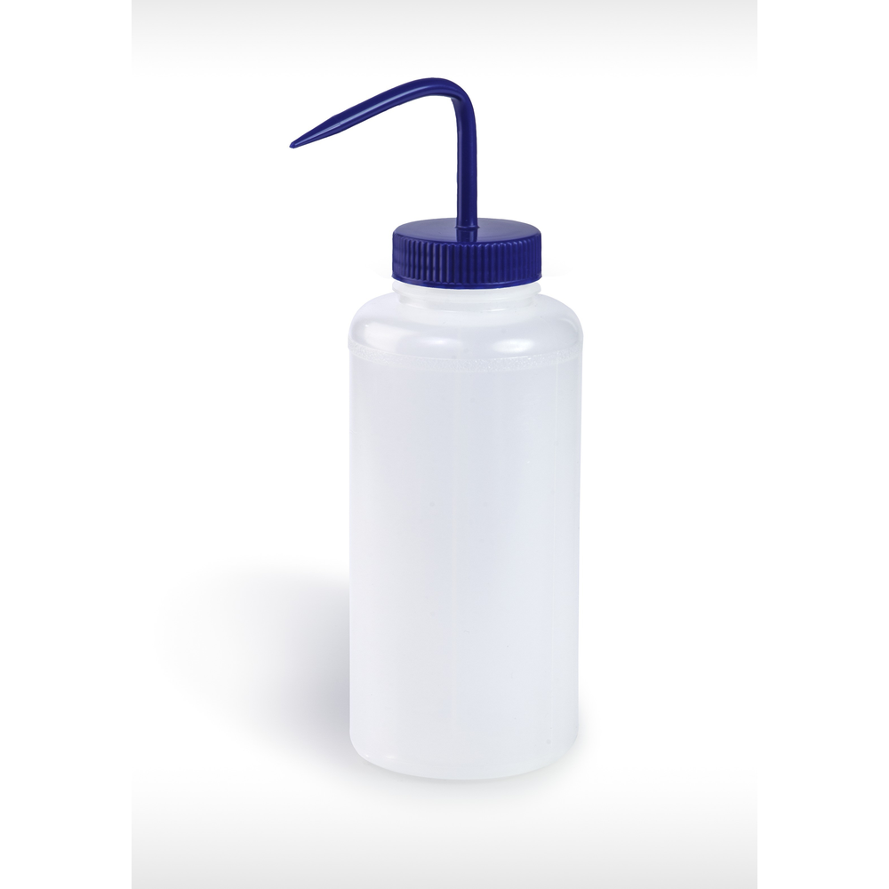 BOTTLE,LDPE,WASH,WM,WITH/BLUE CLOSURE, 1000ml (32oz)