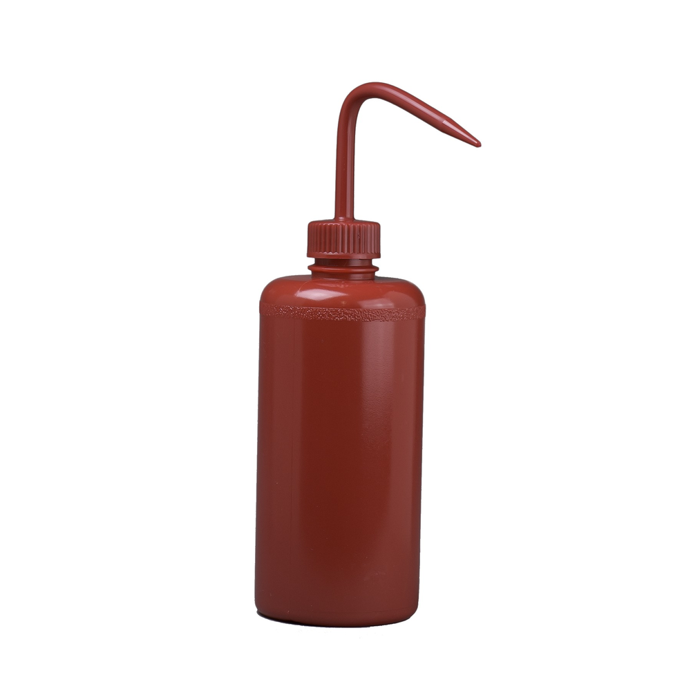 BOTTLE,WASH,PE,NM,WITH/RED CLOSURE,16OZ