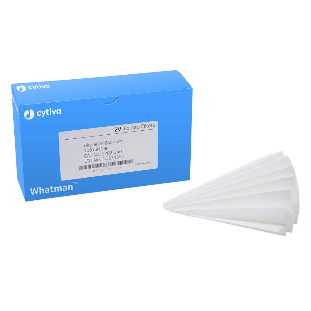 Filter Paper Grade No. 2V, Fluted, Qualitative, Medium Retention - 12.5