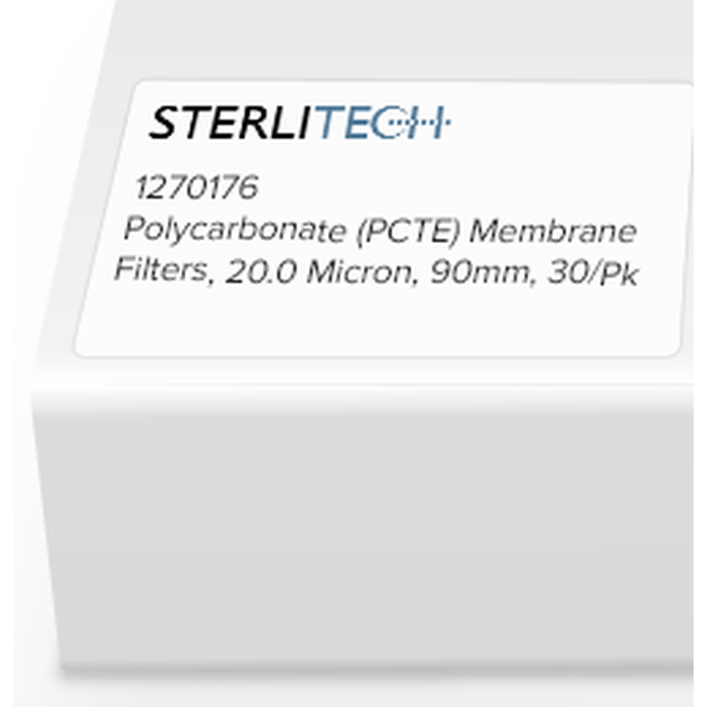 Polycarbonate (PCTE) Membrane Filters, 20.0 Micron, 90mm, 30/Pk