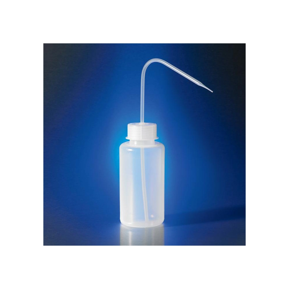 Corning 500mL Reusable Plastic Wide Mouth Wash Bottle, Low Density Polyethylene with GL-63 PP Screw Cap