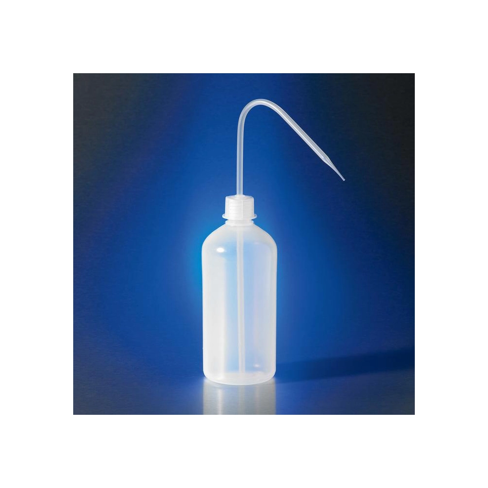 Corning 500mL Reusable Plastic Narrow Mouth Wash Bottle, Low Density Polyethylene with GL-25 PP Screw Cap