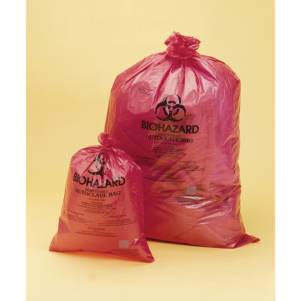 BAG,PP,WR,BIOHAZARD DISPOSAL,25X35