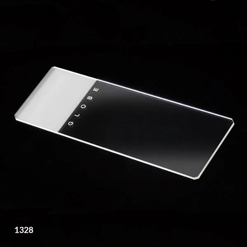 Microscope Slides, Glass, 25 x 75mm, 90 Ground Edges with Safety Corners, Frosted, 1 End, Both Sides, 72/Box, 20 Boxes/Case (10 Gross)