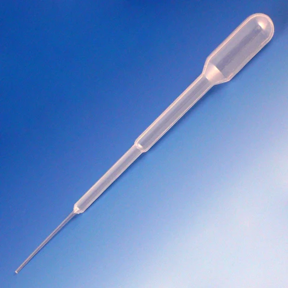 Transfer Pipet, 1.5mL, Fine Tip, 104mm, STERILE, Individually Wrapped - CS/4000