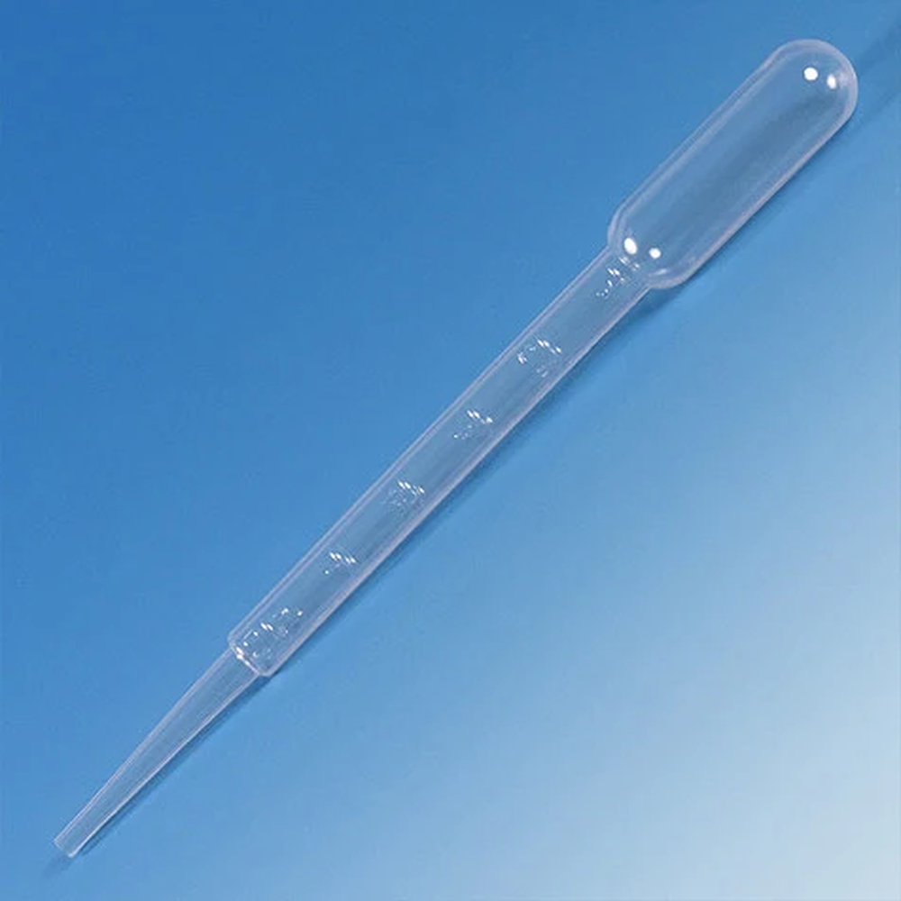 Transfer Pipet, 7.5mL, Large Bulb, Graduated to 3mL, 148mm, 500/Dispenser Box, 10 Boxes/Unit