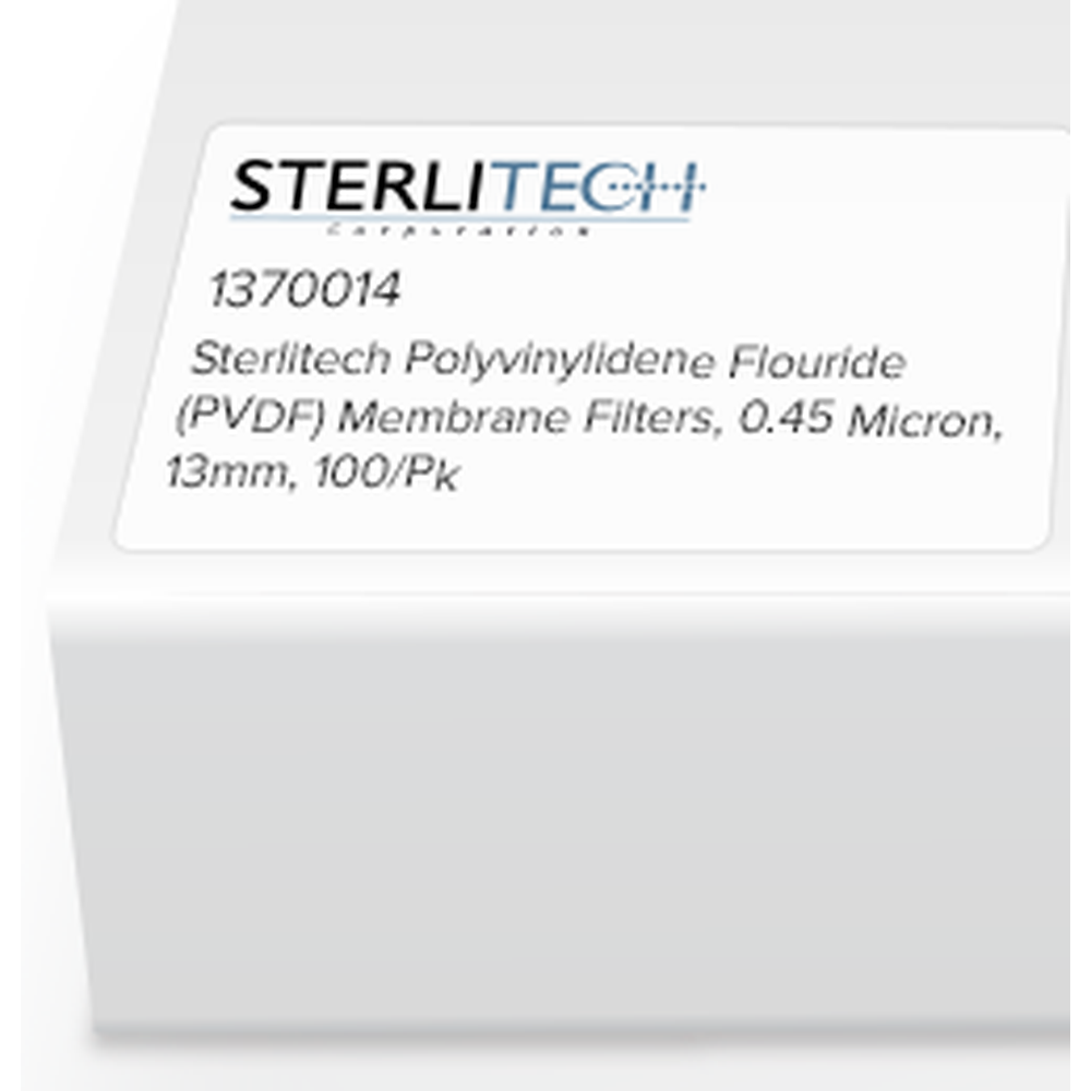 Polyvinylidene Flouride (PVDF) Membrane Filters, 0.45 Micron, 13mm, 100/Pk