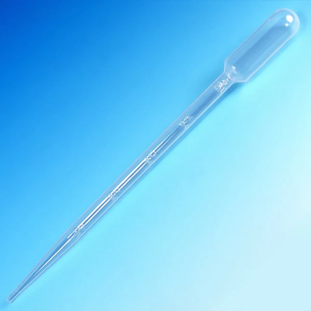 Transfer Pipet, 15mL, Graduated to 5mL, Extra Long, 215mm (8.5 Inches Long), 250/Box, 10 Boxes/Unit