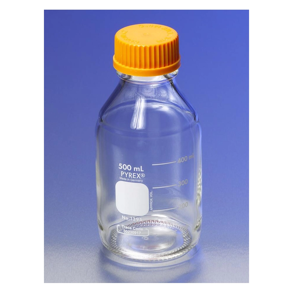PYREX 50mL Round Media Storage Bottles, with GL32 Screw Cap
