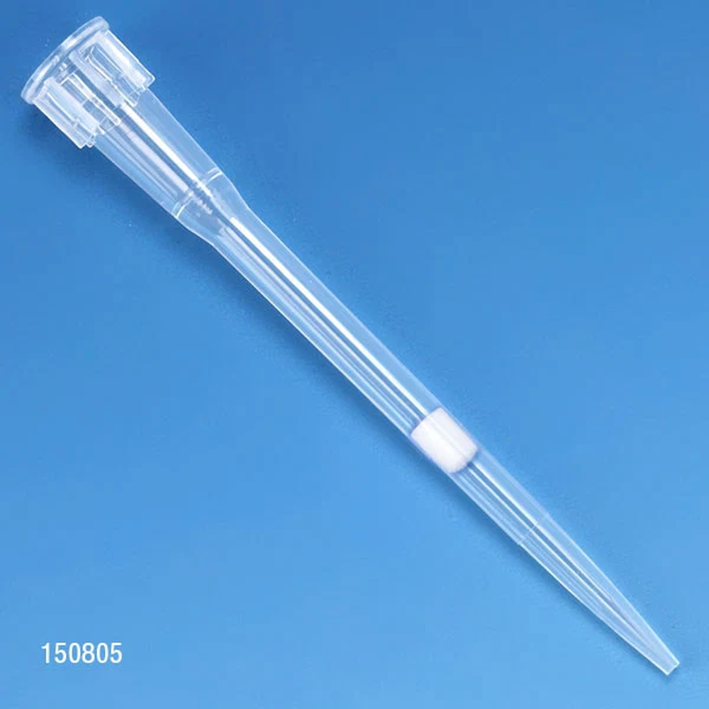 Filter Pipette Tip, 0.1 - 20uL, Certified, Universal, Low Retention, Graduated, 45mm, Natural, STERILE, 96/Rack, 10 Racks/Box - CS/4800