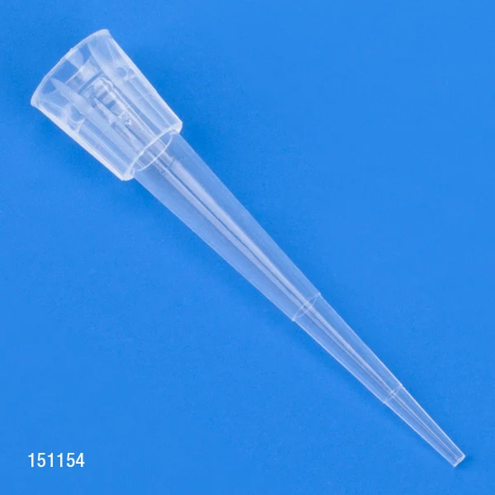 Pipette Tip, 0.1 - 10uL, Certified, Universal, Natural, 31mm, Pipetman Style, STERILE, 96/Rack, 10 Racks/Box - CS/4800