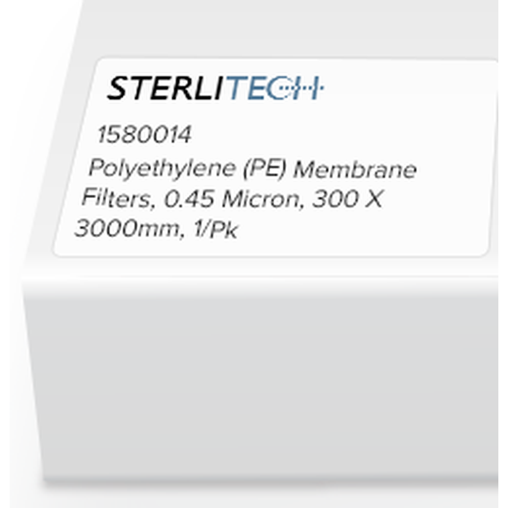 Polyethylene Membrane Filters, 0.45 Micron, 300 X 3000mm, 1/Pk