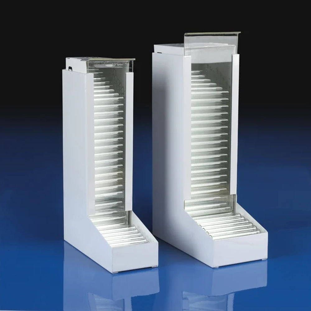 Dispenser, for 10x75mm and 12x75mm Glass Culture Tubes, Metal - CS/10