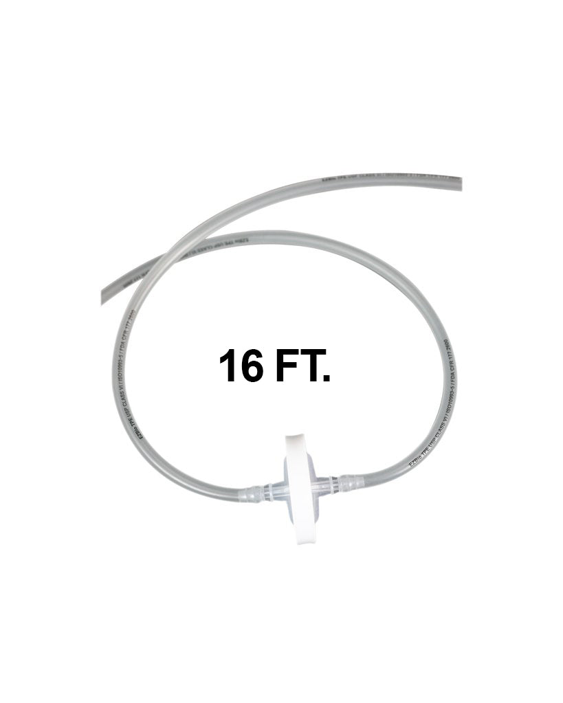 Vactrap™ 2 Tubing Extension 16 feet (16'), with 0.2 µm PTFE Inline Vent Filter, 1/EA