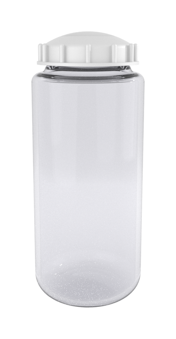 Autoclavable Polycarbonate (PC) Centrifuge Bottles, 500 mL with Screw Cap, 24/CS