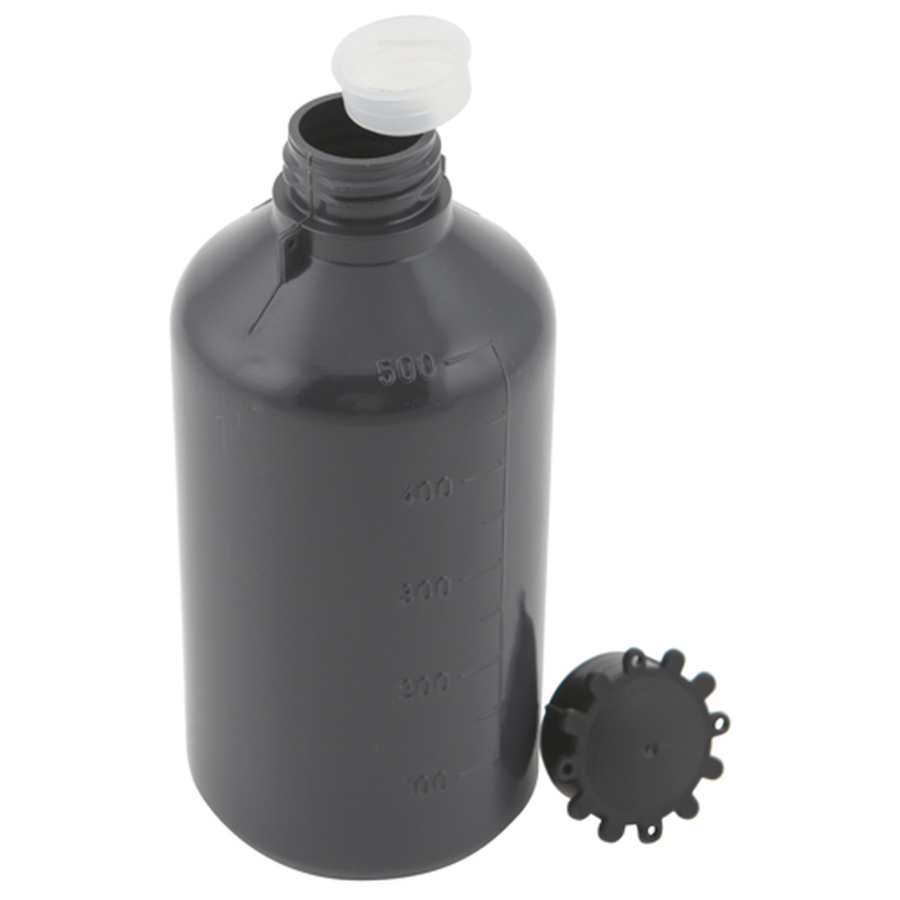 Bottle NM Graduated, PE 500mL, 25/CS