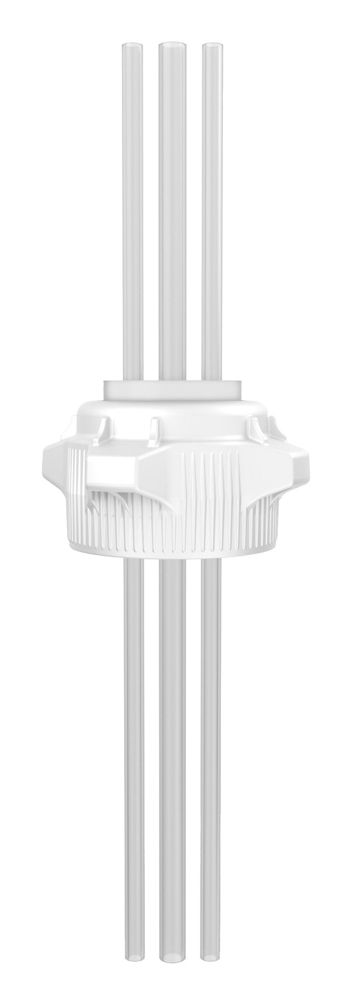 EZBio Silicone Cap System, VersaCap 83B, Open Cap w/ 2x 1/4" & 1x 3/8" Tubing, 1/EA