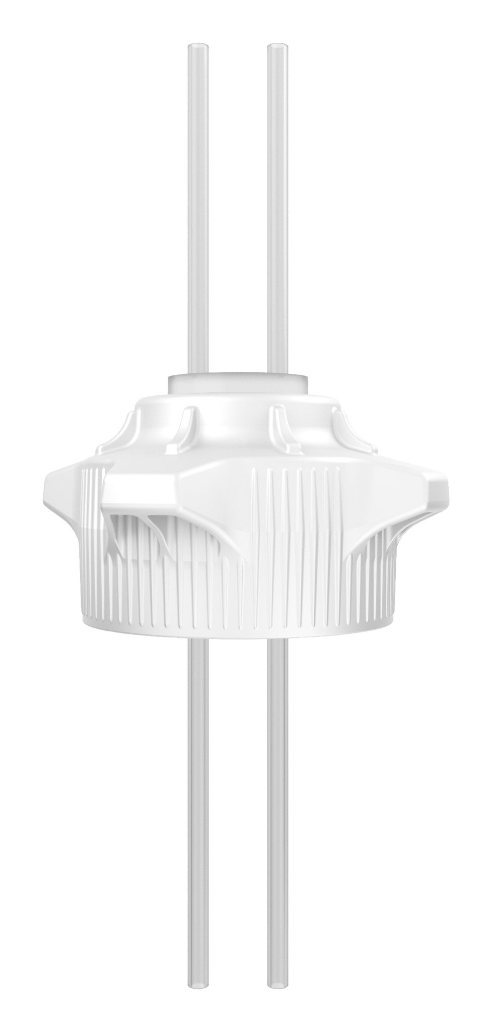 EZBio Silicone Cap System, VersaCap 120 mm, Open Cap w/ 2x 1/4" Tubing, 1/EA