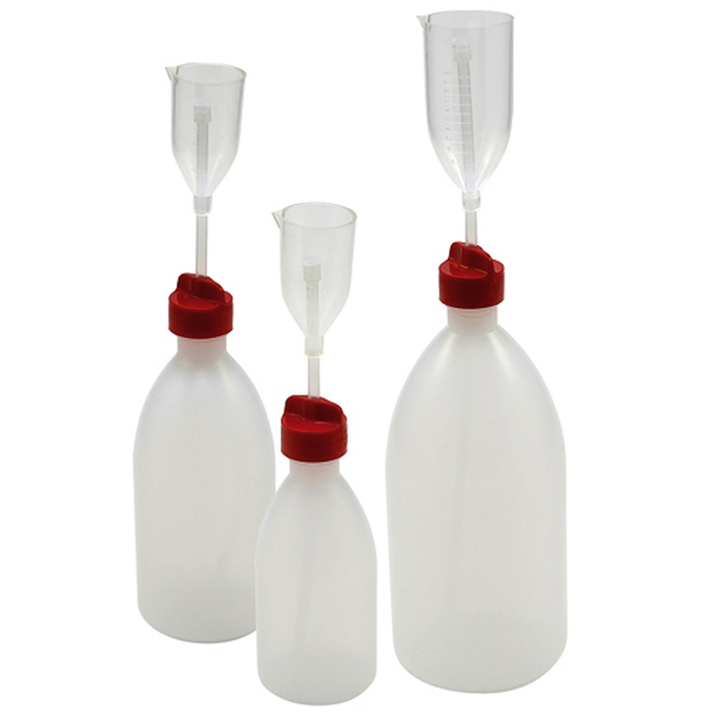 Bottle Adj Vol Disp, LDPE/PMP 1000mL, 10/CS