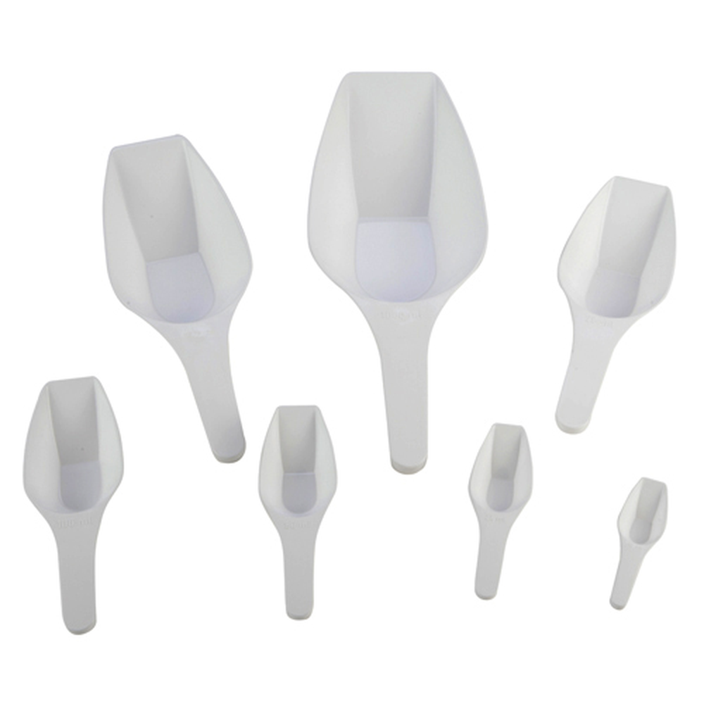 Scoop Measuring Flat Bottom, PP 25mL, 4/CS
