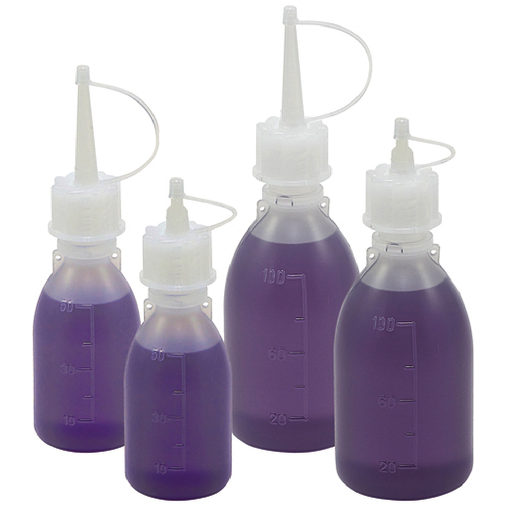 Bottle w Short Spout, LDPE 50mL, 10/PK