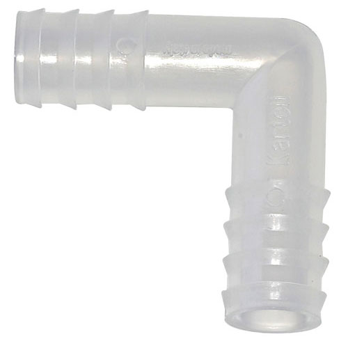 Tubing Connector L, PP 12mm, 100/CS