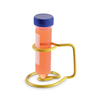 1-Well Wire Tube Rack for 50mL Tubes, Yellow