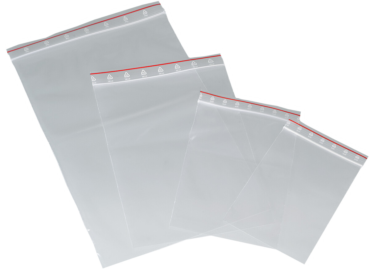 Packaging bag, LDPE transp., 300x200 mm, 2500 ml