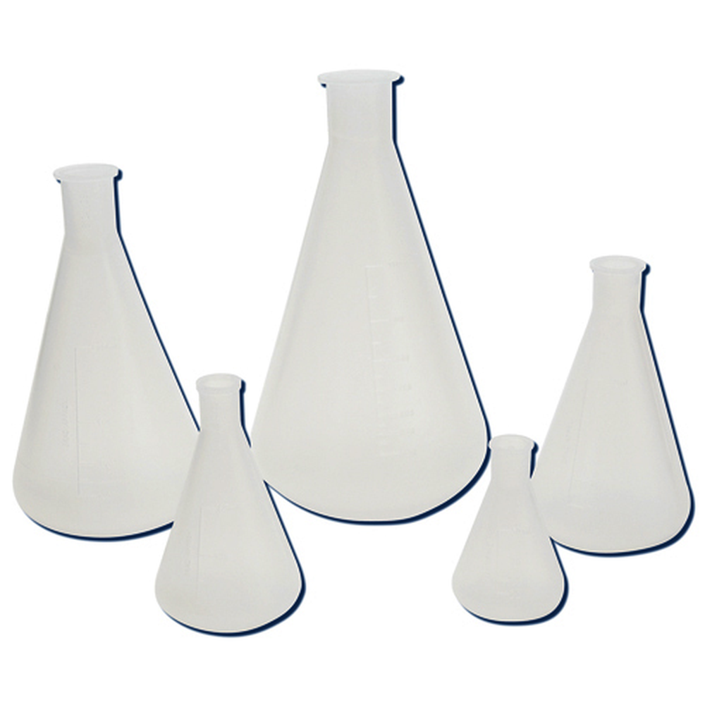 Flask Erlenmeyer, PP 50mL, 12/CS