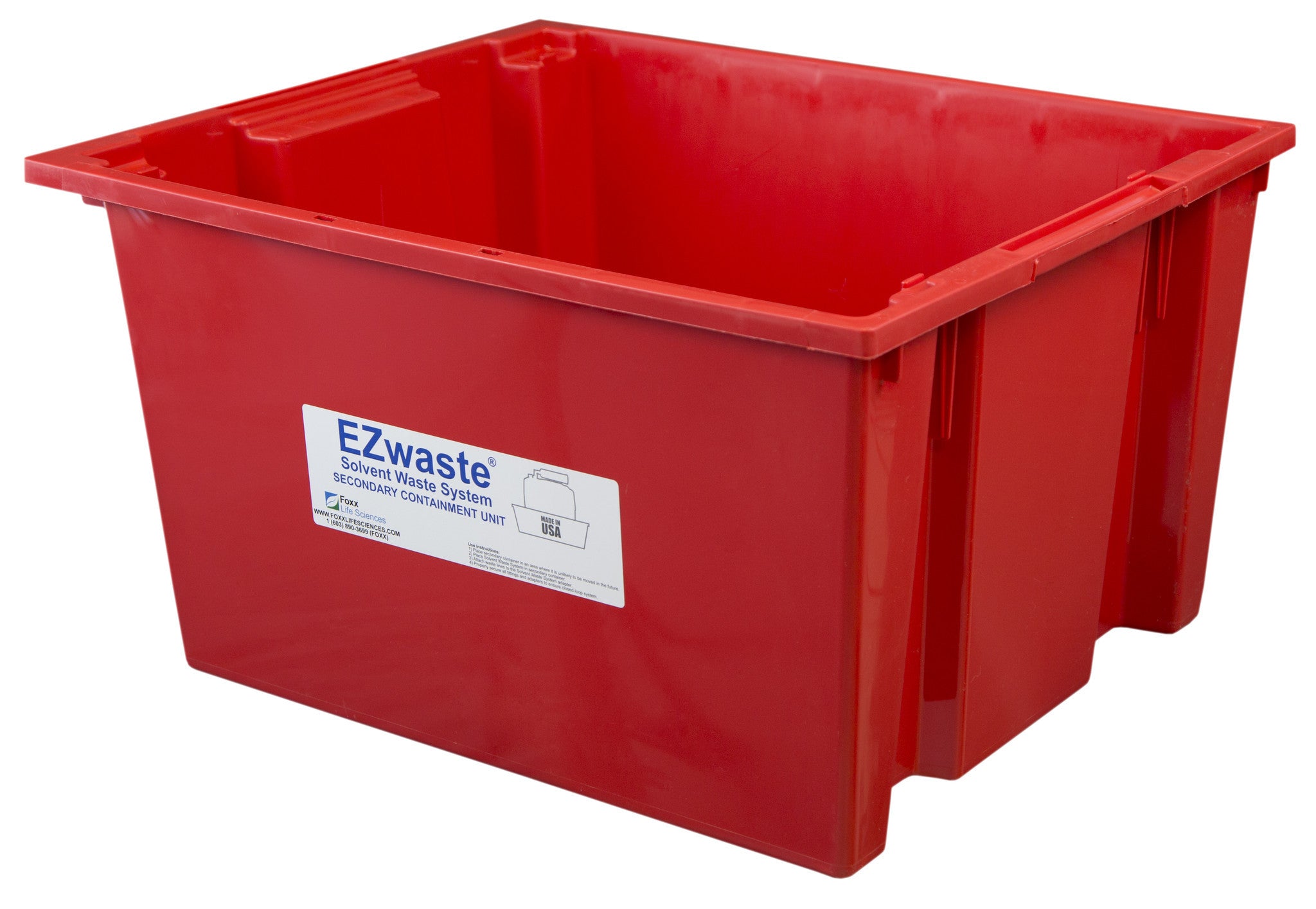 EZwaste® Secondary Container Spill Basin, Safety Tray for 20 L-60 L (5 to 15 Gallon) Carboys, Bottles, and DOT Waste Containers, 3/PK