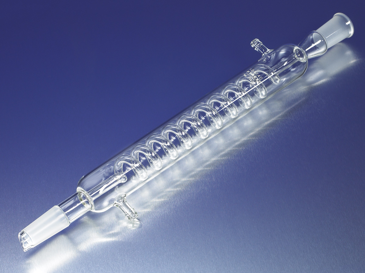 PYREX 200mm Graham Condensers with Top and Bottom 19/38 Standard Taper Joints