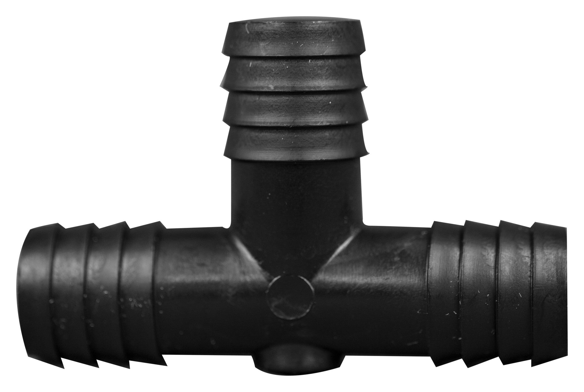 Polyethylene T-Type Barbed Tubing Connectors (Tee-Shaped), Three 3/4 Inch Barbs, 100/PK