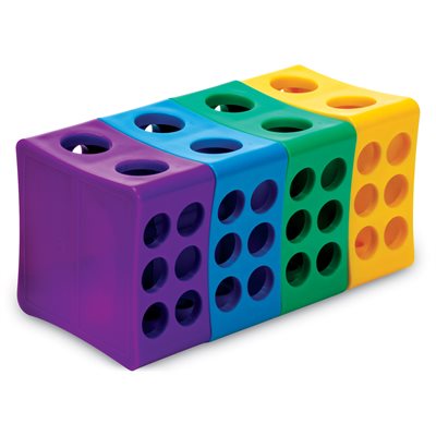 Rota-Rack Rotating 4-Way Tube Rack, Large Tubes, Assorted
