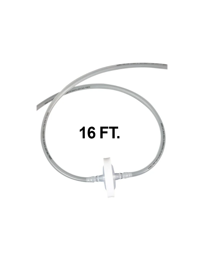 Vactrap™ G Tubing Extension 16 feet (16'), with 0.2 µm PTFE Inline Vent Filter, 1/EA