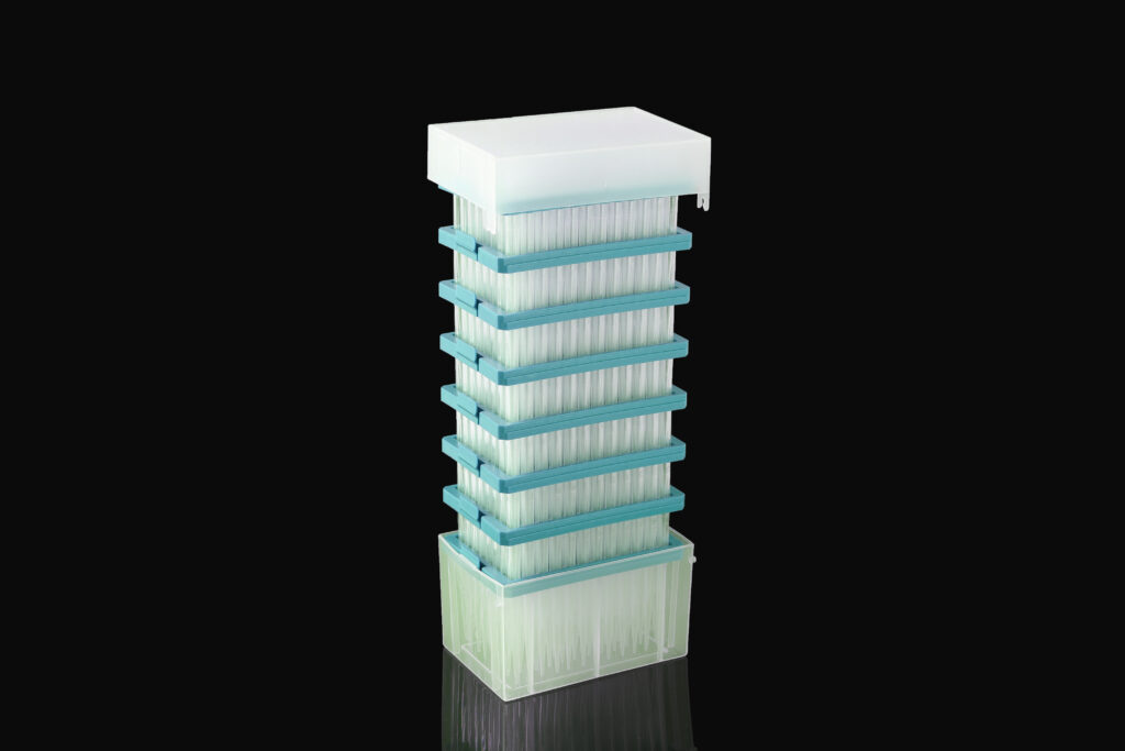 1250µl Pipette Tips, Clear, Non-Sterile, refills, 768/pk, 3840/cs