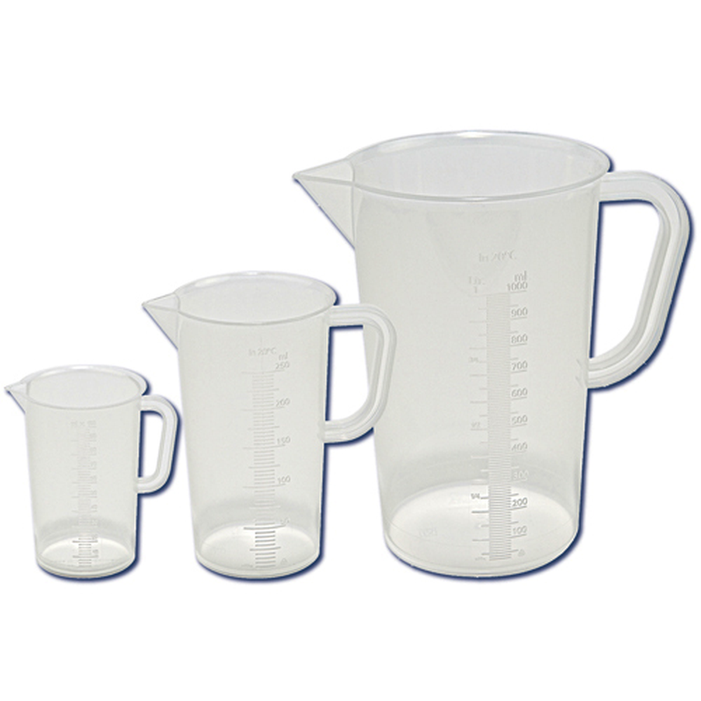 Beaker w Handle Tall Form, PP 1000mL, 24/CS