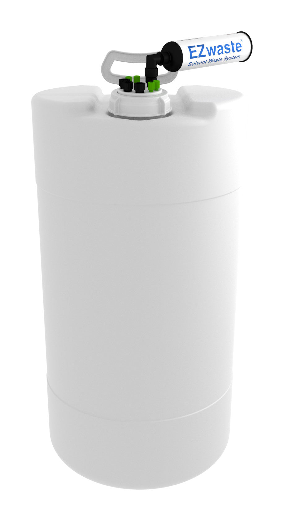 EZwaste® XL System, UN/DOT, 60 L, HDPE, S-70 Cap, 4x 1/16", 3x 1/4" OD Tubing & Filter, 1/EA