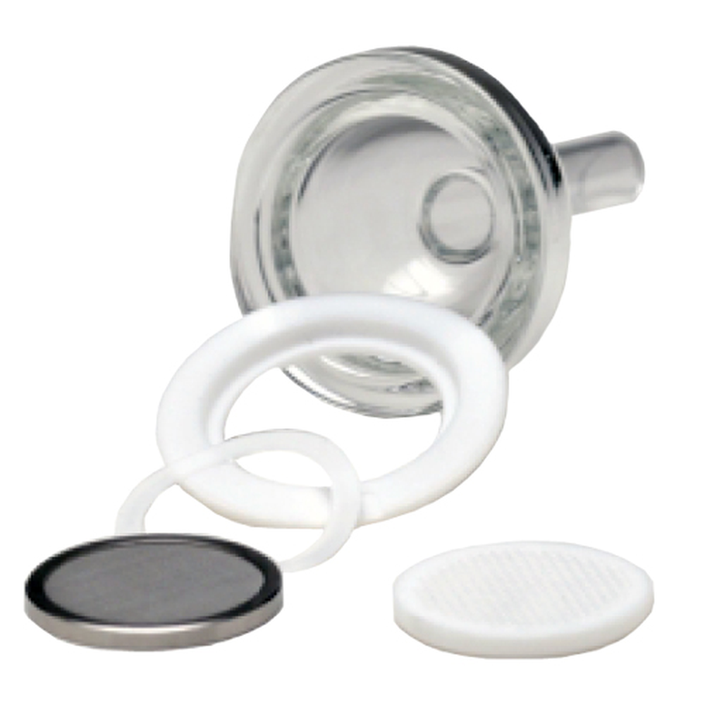 47mm Glass Microanalysis Holder, All-PTFE seal, PTFE support, 300 ml, KGT 47 TF