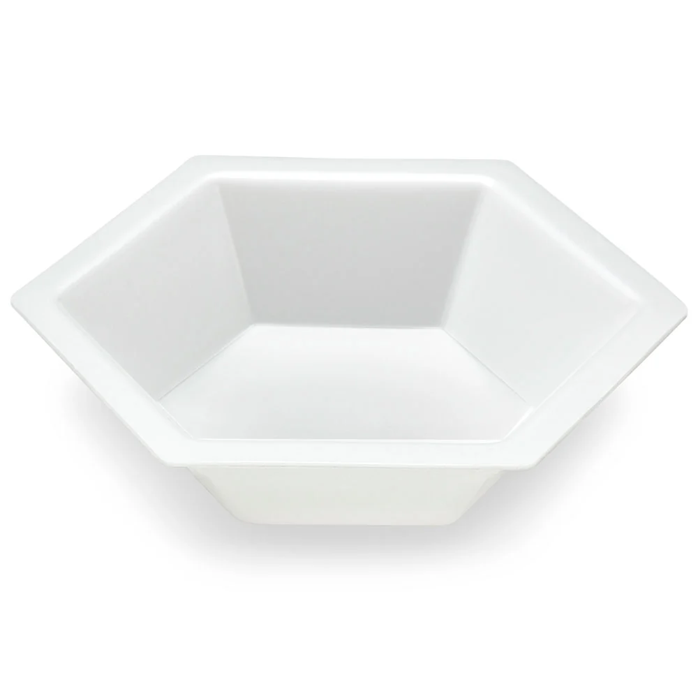 Weighing Boat, Plastic, Hexagonal, Antistatic, PS, White, Medium, 50mL - cs-8000