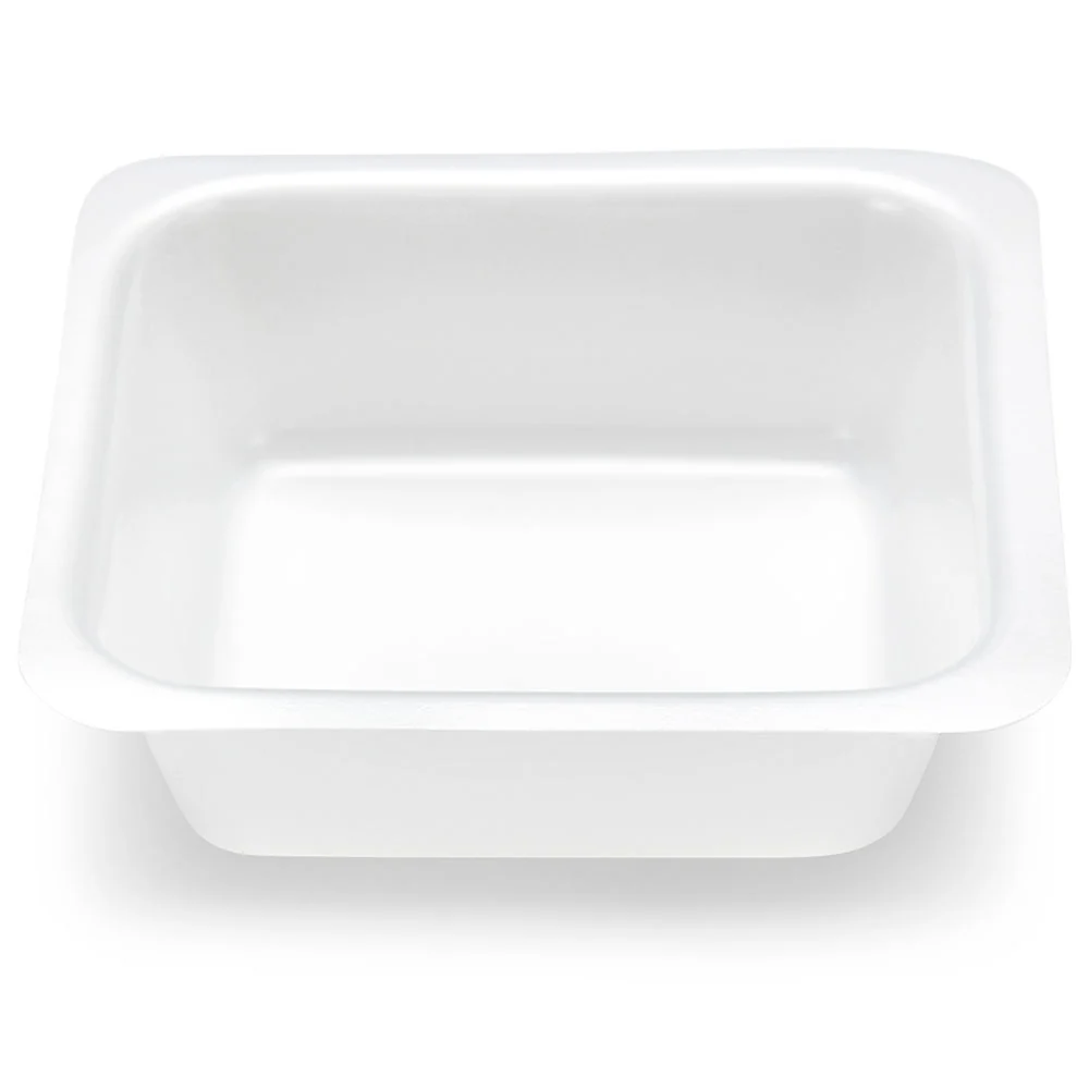 Weight Boat, Square with Square Bottom, Antistatic, PS, White, 100mL - CS/6000
