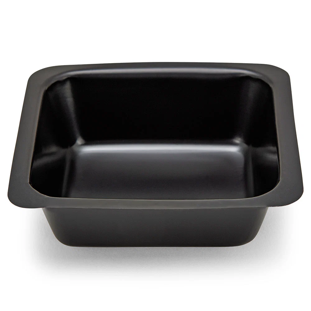 Weight Boat, Square with Square Bottom, Antistatic, PS, Black, 100mL - CS/6000