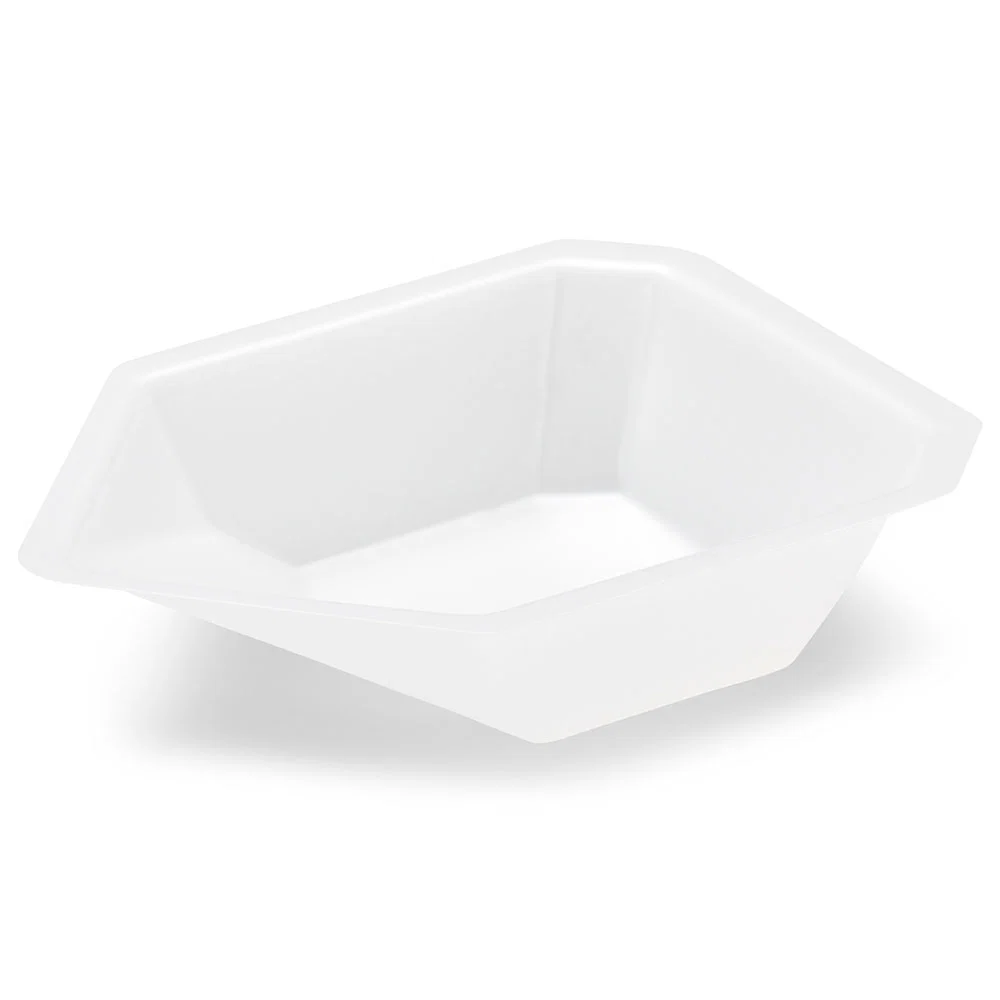 Weighing Boat Vessel, Plastic, with Pour Spout, Antistatic, PS, White/Natural, 25mL - CS/4000
