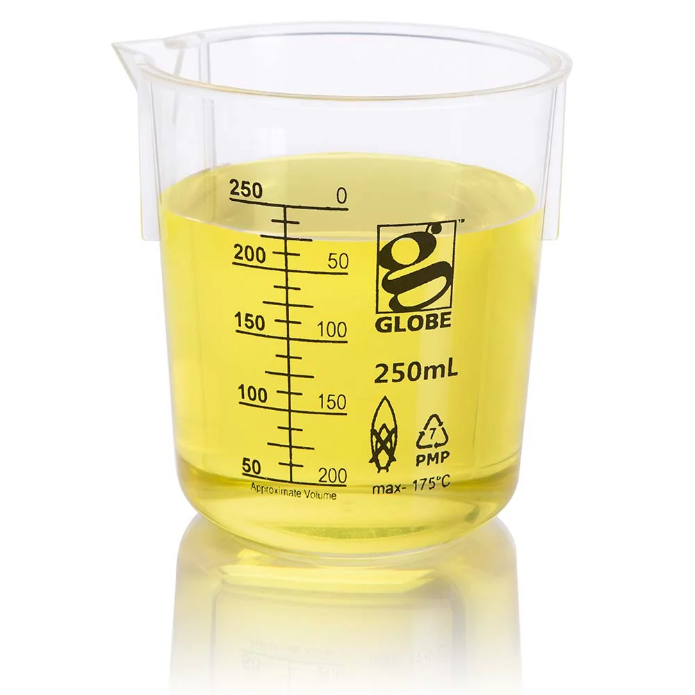 Beaker, Diamond Essentials, Griffin Style, Low Form, Printed Graduations, PMP, 250mL, 6/Bag - CS/36