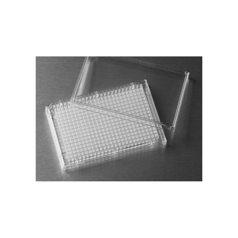 Corning 384 Well Clear Flat Bottom Polystyrene High Bind Microplate, 25 per Bag, without Lid, Nonsterile