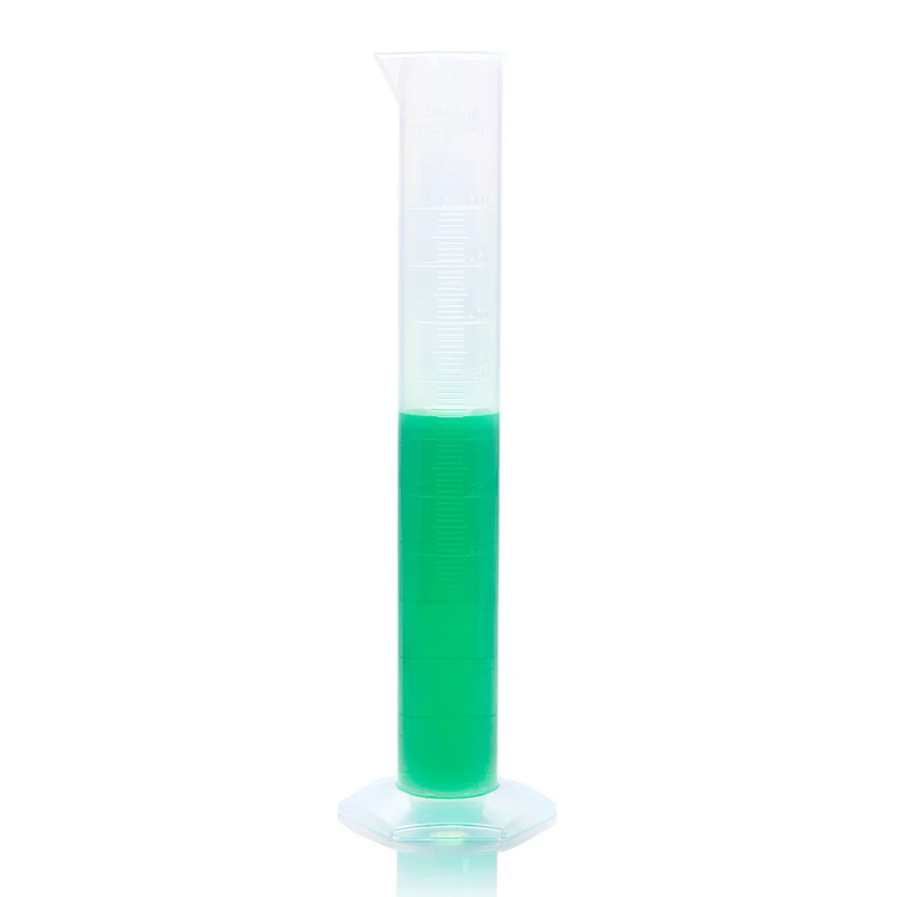 Cylinder, Measuring, Diamond Essentials, Class B, PP, Molded Graduations, tall form, 500mL - CS/8