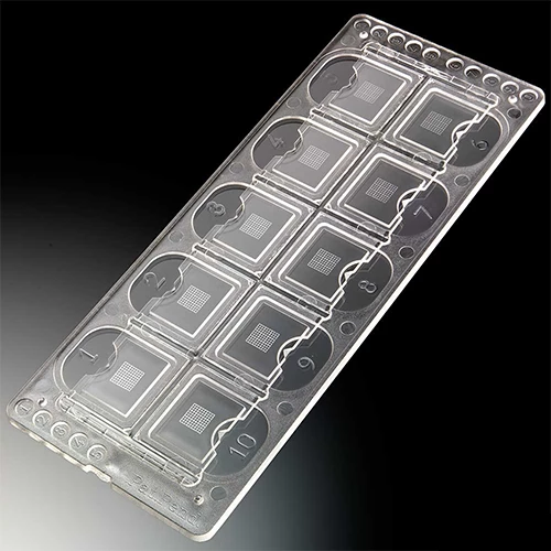 Quick-Read Precision Grid Urinalysis Slide with Counting Grid, 10 Wells/Slide, 100 Slides/Box (1000 Tests) - CS/2000